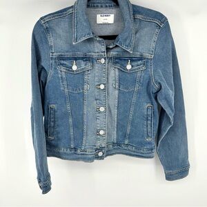 Old Navy Light Blue Classic Denim Trucker Jacket Girls XL